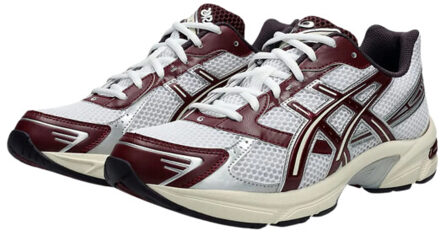 ASICS Gel-1130 white maroon banner - maat 42 Rood