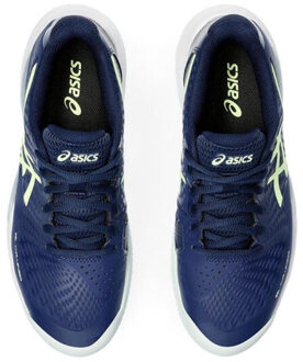 ASICS Gel-Challenger 14 Clay Tennisschoenen Dames donkerblauw - geel - 40 1/2