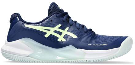 ASICS Gel-Challenger 14 Clay Tennisschoenen Dames donkerblauw - geel - 40 1/2