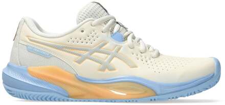 ASICS Gel-Challenger 15 Padel Schoen Dames-Crème,Blauw-grijs - 44