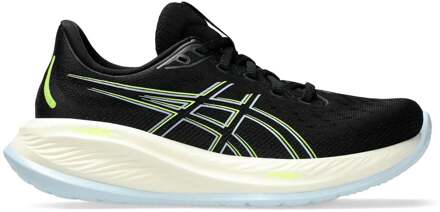ASICS Gel-Cumulus 26 Neutrale Schoen Dames-Zwart,Geel - 39.5