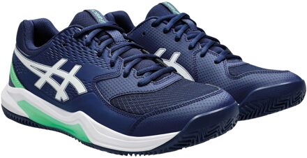 ASICS Gel-Dedicate 8 Clay Tennisschoenen Heren donkerblauw - wit - groen - 42 1/2