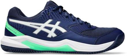 ASICS Gel-Dedicate 8 Clay Tennisschoenen Heren donkerblauw - wit - groen - 42 1/2