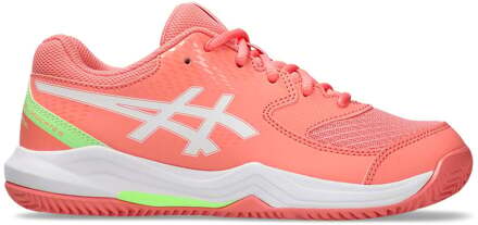 ASICS GEL-DEDICATE 8 PADEL GS Padel schoen Kinderen-koraal, wit - 33.5
