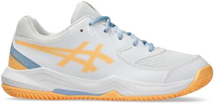 ASICS GEL-DEDICATE 8 PADEL GS Padel schoen Kinderen-wit, oranje - 32.5,33,33.5,34.5,35,35.5,36,37,37.5,38,39,39.5,40