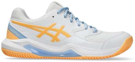 ASICS Gel-Dedicate 8 Padel Schoen Dames-Wit,Oranje - 42
