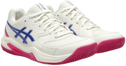 ASICS Gel-Dedicate 8 Tennisschoenen Dames-Crème,Donkerblauw - 39