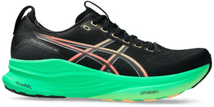 ASICS Gel-Kayano 32 Stabiliteitsschoen Heren-zwart, groen - 41.5,42,42.5,43.5,44,44.5,45,47