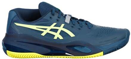 ASICS GEL-RESOLUTION X CLAY Tennisschoenen Heren-donkerblauw, neongeel - 40