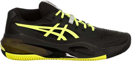 ASICS GEL-RESOLUTION X CLAY Tennisschoenen Heren-zwart, neongeel - 39,39.5,40,40.5,41.5,42,42.5,43.5,44,44.5,45,46,46.5,47,48,49,50.5