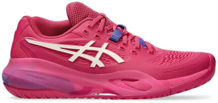 ASICS Gel-Resolution X Tennisschoenen Dames-Berry,Crème - 43.5