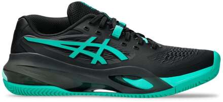 ASICS GEL-RESOLUTION X Tennisschoenen Heren-zwart, turkoois - 40.5,41.5,42,42.5,43.5,44,44.5,45,46,46.5,47,48,49,50.5