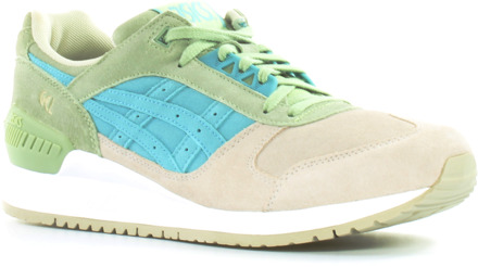 ASICS Gel-Respector Heren Beige/Groen Trainers - maat EU 40 / UK 6.5