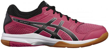 ASICS Gel-Rocket 8 Sportschoenen - Maat 39.5 - Vrouwen - roze/zwart