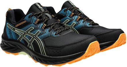 ASICS Gel-Venture 9 Hardloopschoenen Heren zwart - blauw - oranje - limegroen - 43 1/2