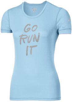 ASICS Go Run It Dames Lichtblauw T-shirt - maat S