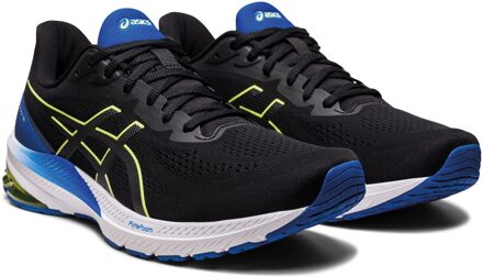 ASICS GT-1000 12 Hardloopschoenen Heren zwart - blauw - geel - 42 1/2