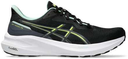 ASICS GT-1000 13 Hardloopschoenen Heren zwart - geel - mintgroen - 42 1/2