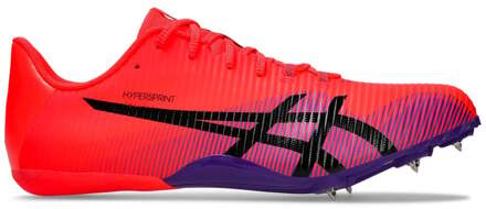 ASICS Hypersprint 8 Spikes Unisex-rood, zwart - 38