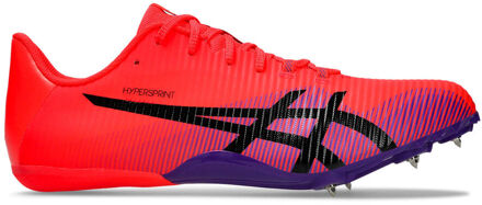 ASICS Hypersprint 8 Spikes Unisex-rood, zwart - 49