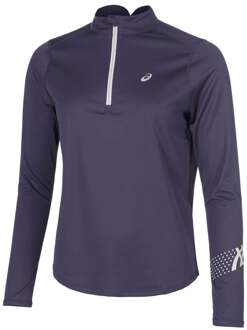 ASICS Icon 1/2 Zip Hardloopshirt Dames-Donkerblauw - XS