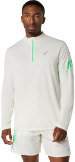 ASICS Icon Half-Zip Longsleeve Heren wit