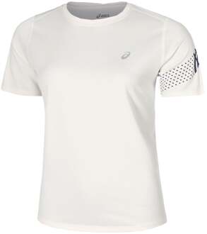 ASICS Icon Hardloopshirt Dames-Crème - XS