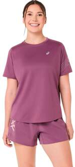 ASICS Icon Hardloopshirt Dames-paars lila - XS,S,M,L,XL,XXL
