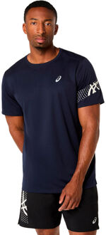 ASICS Icon Hardloopshirt Heren-donkerblauw, beige - XL