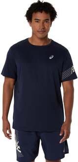 ASICS Icon Hardloopshirt Heren-Donkerblauw - XL