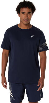 ASICS Icon Hardloopshirt Heren-Donkerblauw - XL