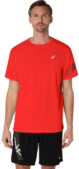 ASICS Icon T-shirt Heren rood - S