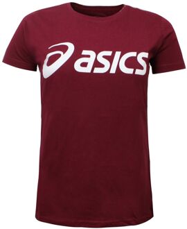 ASICS Logo Dames Bordeaux T-Shirt Bourgogne