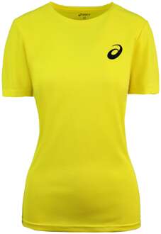 ASICS Logo Dames Geel T-Shirt - maat S