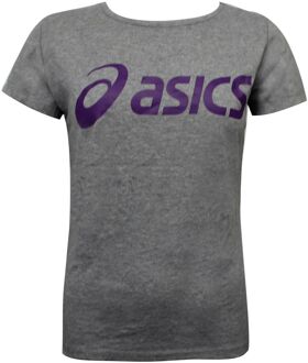 ASICS Logo Dames Grijs T-Shirt - maat XS