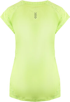 ASICS Logo Dames Lichtgroen T-Shirt - maat S