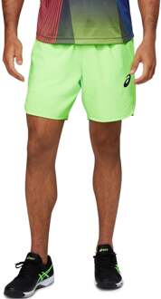 ASICS Match 7in Shorts Heren-Zwart,Groen - XS,S,M,L,XL,XXL