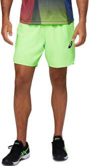 ASICS Match 7in Shorts Heren-Zwart,Groen - XS,S