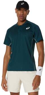 ASICS Match Actibreeze Polo Heren-Donkergroen - M,L