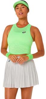 ASICS Match Jacquard Crop  Tanktop Dames-limoen - S