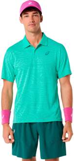 ASICS Match Jacquard    Polo Heren groen