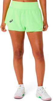 ASICS Match Laser Cut  Shorts Dames-limoen