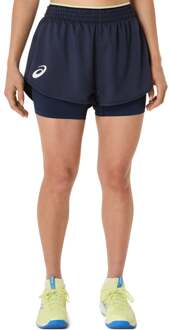 ASICS Match Shorts Dames-Donkerblauw - XS