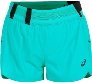 ASICS Metarun Split Hardloopshorts Dames-Turkoois - S,M,L,XL