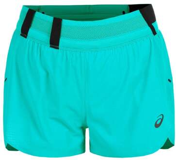 ASICS Metarun Split Hardloopshorts Dames-Turkoois - XL