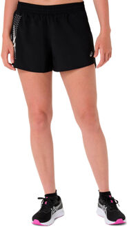 ASICS Metarun Split Hardloopshorts Dames-zwart - S,M,L,XL