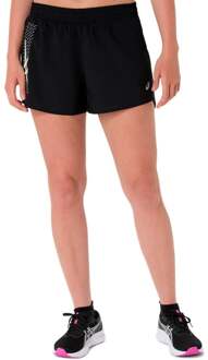 ASICS Metarun Split Hardloopshorts Dames-zwart