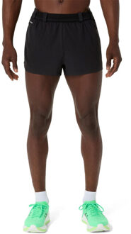 ASICS metarun split short short running heren - Zwart