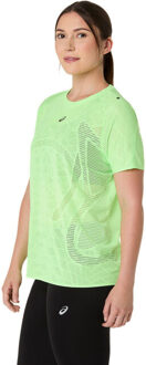 ASICS metarun ss top hardloop t-shirt korte mouw zomer dames - Groen