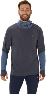 ASICS Metarun Winter Longsleeve Hoodie Heren blauw - S